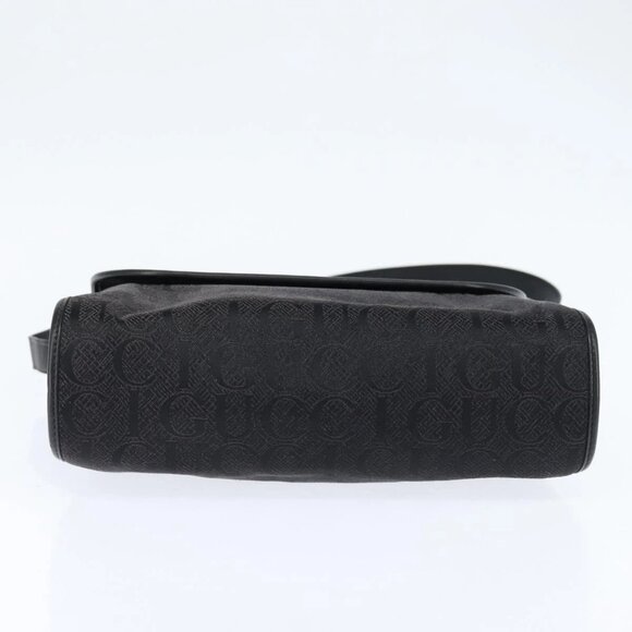 GUCCI Shoulder Bag Nylon Black Gold 001 14 0712 Auth 150087 - Picture 7 of 16
